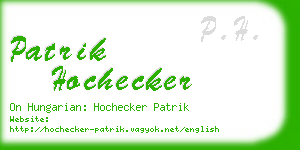 patrik hochecker business card